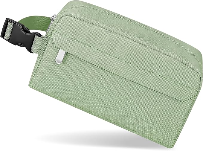 Small Insulated Snack Bag Lunch Box,Collapsible Reusable Small Lunch Bag with Snap Buckle Handle for Beach Travel Picnic,Green 5-Can(3L)
