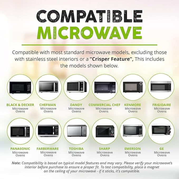 HOVER COVER High Power Magnetic Microwave Splatter Cover with Strongest Magnetic Grip, Collapsible 12-Inch BPA-Free Food Lid, Vented Plate Guard, Dishwasher Safe Space-Saving Storage - Black