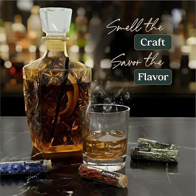 Alcohol Infusion Kit for Whiskey, Tequila, Rum, Gin & Vodka - Including Instructions Manual - Whiskey Gifts for Men - Home Bar Alcohol Gift Sets for Men