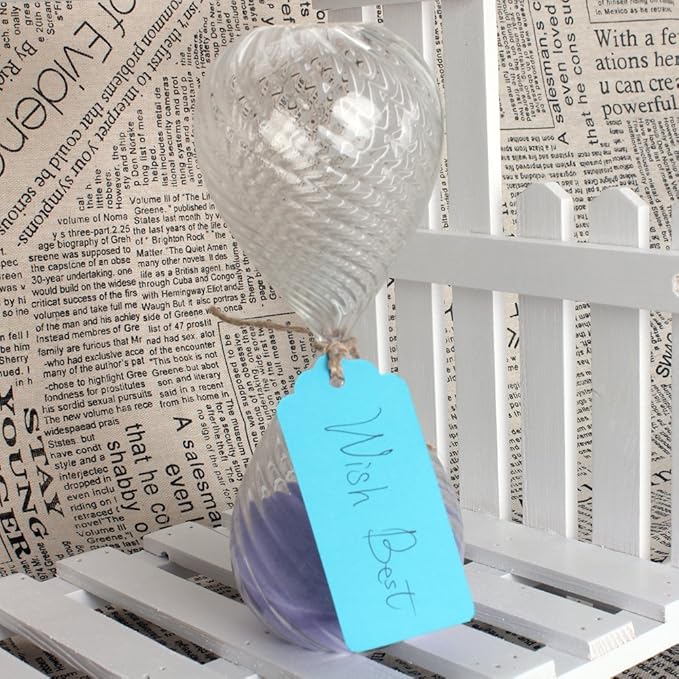 WARMBUY Colorful Gift Tags with Jute Twine, 200Pcs
