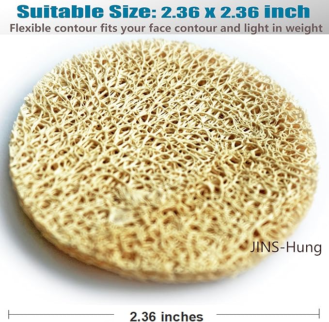 108 Pack Natural Loofah Sponge Exfoliating Face Pads - Facial Body Scrubbers Pad - When Bath Shower and Spa - Loofa Sponges Brush Scrub - Bulk Loofahs Scrubber - Cleansing Skin for Women and Men