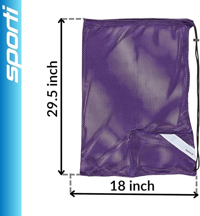 Sporti Swimming Equipment Bags, Mesh Drawstring Backpack,Swim Bag for Swimmers,Mesh Backpack for Beach