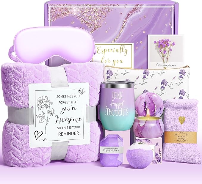Happy Birthday Gifts for Women Self Care Gift, Relaxing Care Package Spa Gift Basket, Valentines Day, Mothers Day, Christmas, Birthday Gifts for Women Mom Her Friend Sister Wife