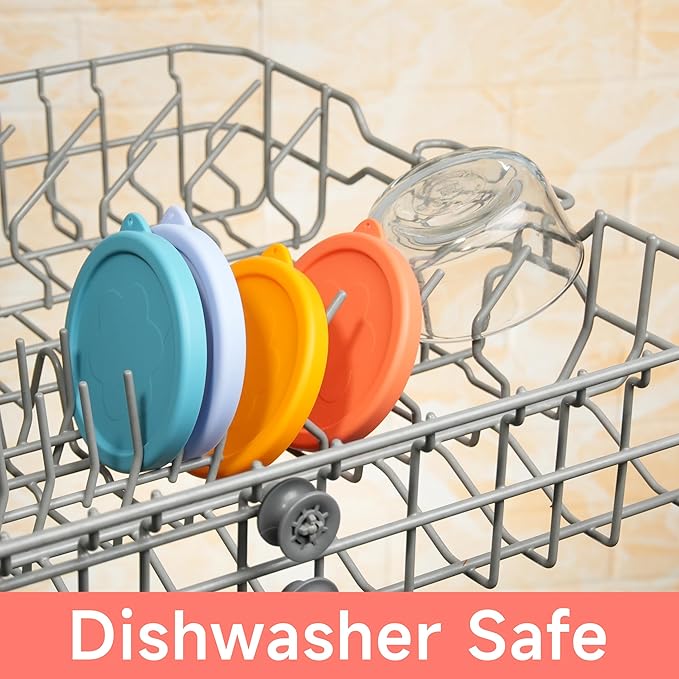 1 Cup Silicone Replacement Lids Storage Cover for Anchor Hocking Glass Bowls (Container not Included) 4 Pack Microwave, Dishwasher and Freezer Safe