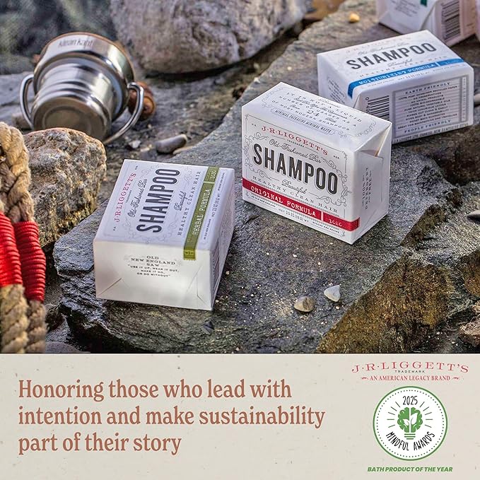 J·R·LIGGETT'S Shampoo Bar - Coconut & Argan Oil, All Natural Solid Shampoo for Hair with Olive Oil & Castor Oil, Sulfate Free, GMO Free, Restores Shine, Reduces Frizz, Manageable Hair, 3.5 oz - 1 Pack