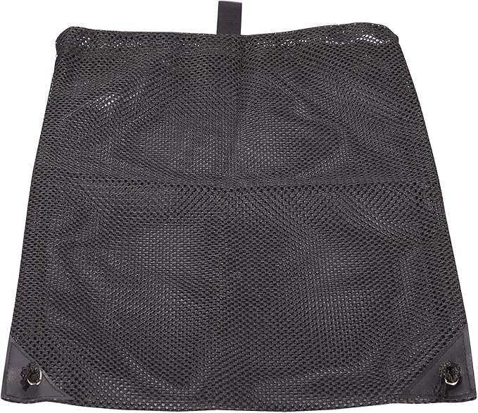 HAOGUAGUA 2-PACK Mesh Drawstring Bag, Mesh String Bag for Gym Laundry Seashell and Beach finds, Mushroom Hunting Bag