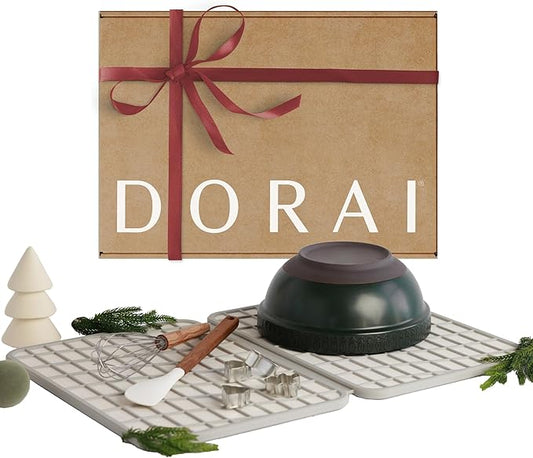 Dorai Home Large Dish Pad – 40% More Drying Space, Eco-Friendly Quick-Drying Stone Mat for Kitchen, 24.6" x 16.5", Sandstone