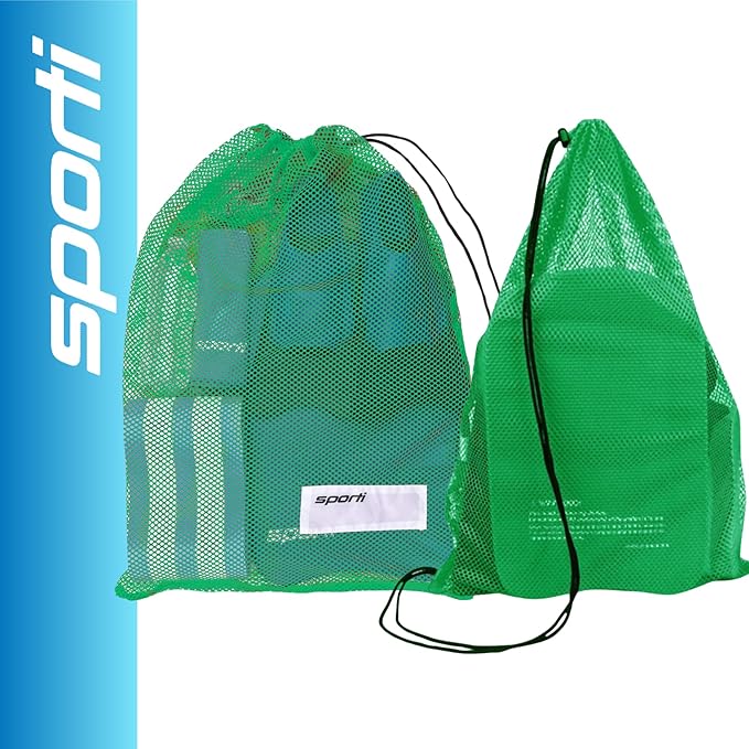 Sporti Swimming Equipment Bags, Mesh Drawstring Backpack,Swim Bag for Swimmers,Mesh Backpack for Beach