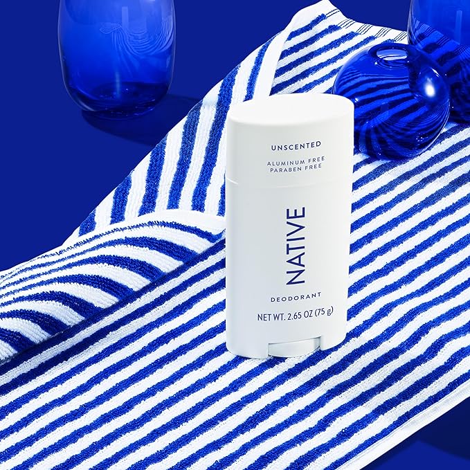 Native Deodorant Contains Naturally Derived Ingredients, 72 Hour Odor Control | Deodorant for Women and Men, Aluminum Free with Baking Soda, Coconut Oil and Shea Butter | Unscented