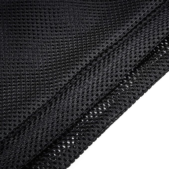 Frienda Mesh Drawstring Backpack Bag Multifunction Mesh Bag for Beach, Swimming, Gym, Clothes, Travel, Workout Gear (Black)