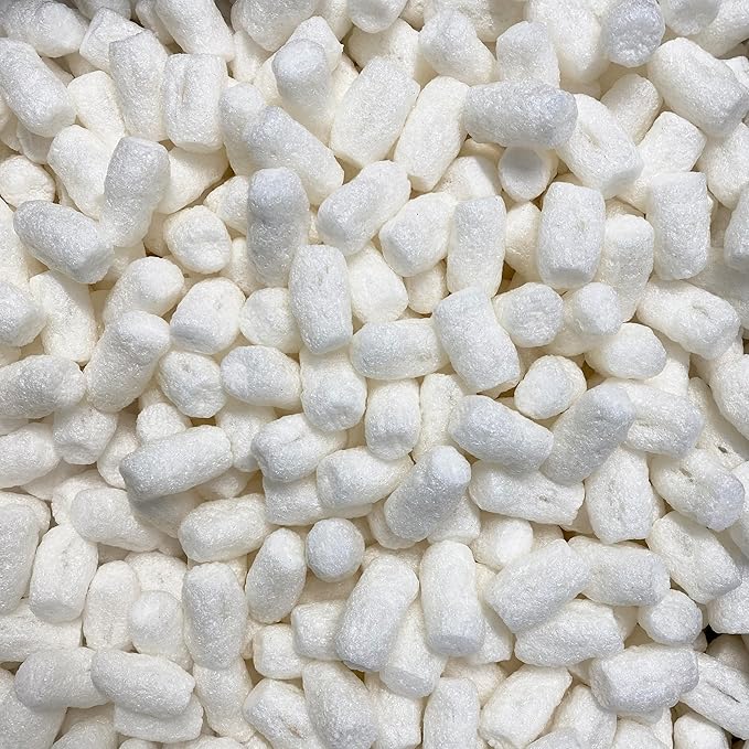Packing Peanuts, 3.5 Cubic Feet, Beige, Bulk Loose Fill Packing Peanuts For Shipping, Moving And Storage, Compostable & Biodegradable Cushion For Shipping