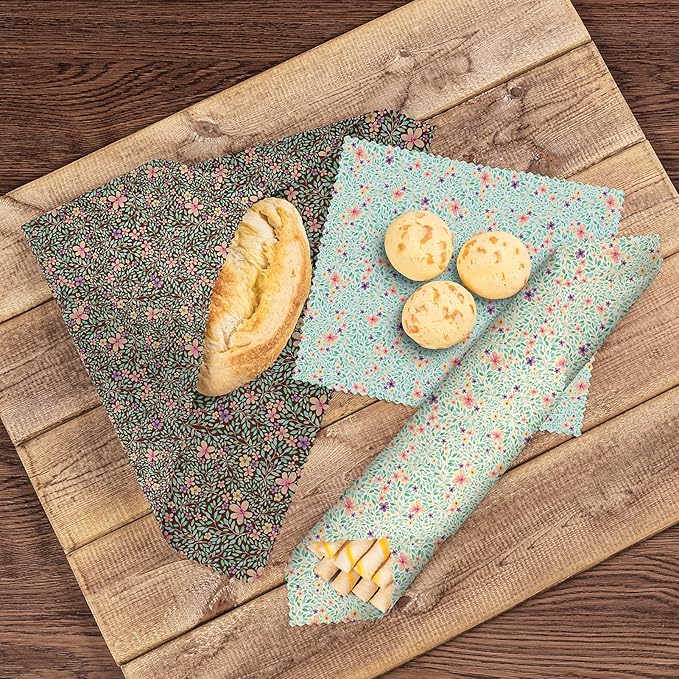 Reusable Food Wraps with Beeswax Assorted 9 Packs - Thumbnail 3