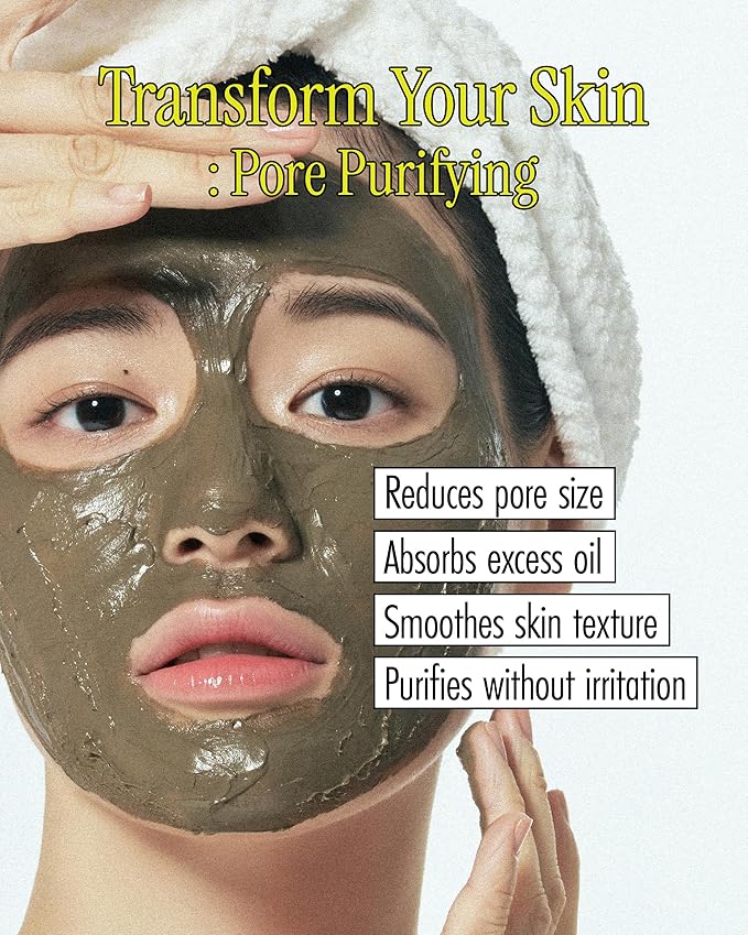 BRMUD Relief Mud Mask | Celeb's Choice Mud Mask - Body Mud Hydrating & Moisturizing Deep Pore Cleanser Face & Body Mask w/ 91.8% Nature-Derived Ingredients - K Beauty Body Mud (3.72 fl oz)