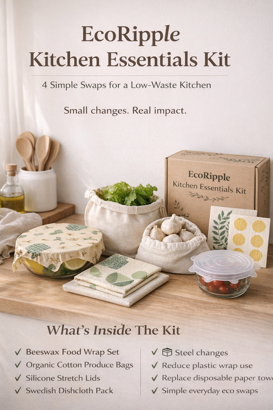 Start your low-waste kitchen with simple reusable swaps.